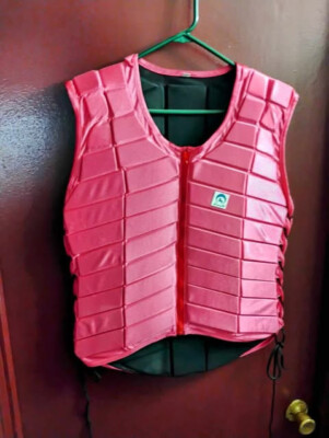 HORZE IMPACT  RIDING VEST_ NEW!_ PINK OR BLACK XL BUY IT NOW 50.00 FREE SHIPPING