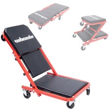 3 in 1 Montageliege MIT BREMSE Montagerollbrett Rollliege Werkstattsitz