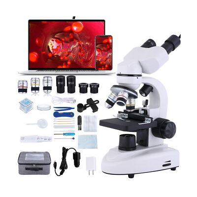 Binocular Compound Microscope 40X-2000X, Research Grade Professional Microsco...
