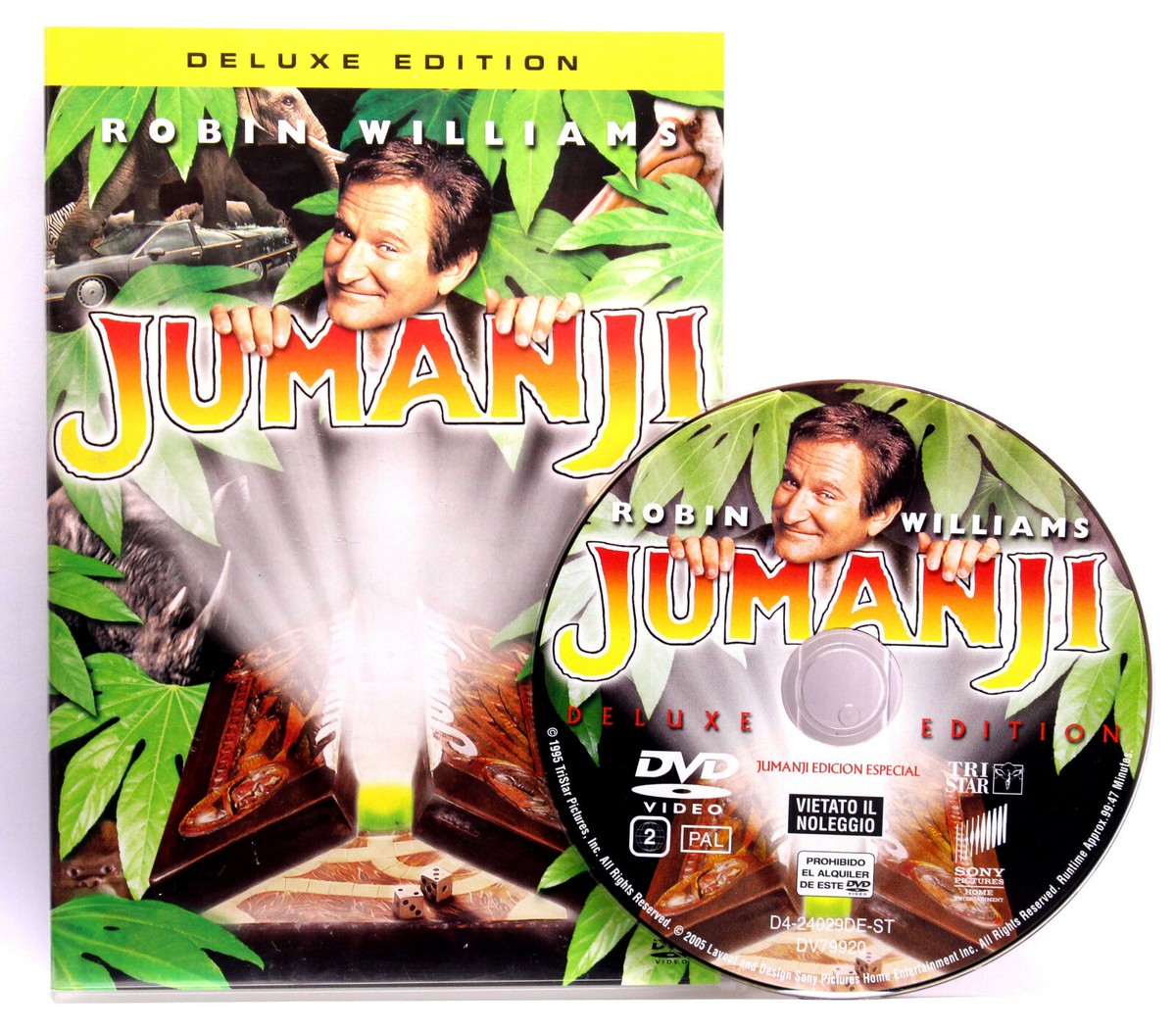 最新作！DVD JUMANJI DELUXE EDITION ROBIN WILLIAMS DUNST FILM DVD USATO PAL ITA