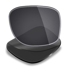hdhut Anti-Scratch Polarized Lens for-Oakley Holbrook Black and Silver Edge