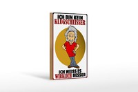 Holzschild Spruch 12X18 Cm Ich Bin Kein Klugscheisser Deko Schild
