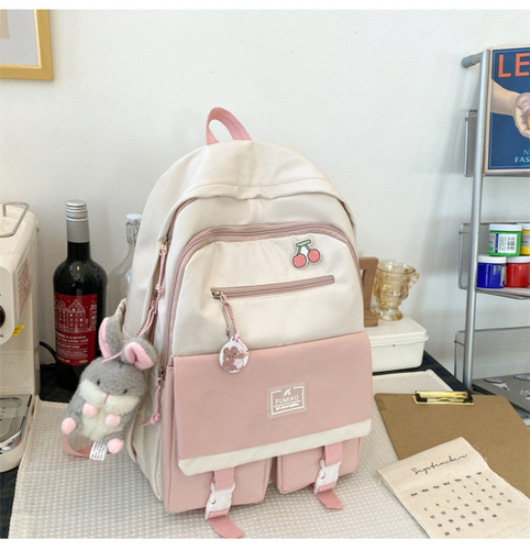 Zaino grande ragazza adolescente carino studente kawaii cartone animato scuola scuola donna - Foto 3 di 43