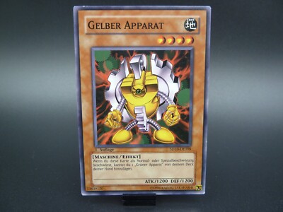 Gelber Apparat SD10-DE008 Common EX Yu Gi Oh 1.Auflage