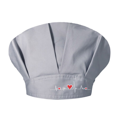 Unisex Adjustable Cotton Bouffant Scrub Cap Solid Embroidery Doctor Nurse Hat - Picture 32 of 35