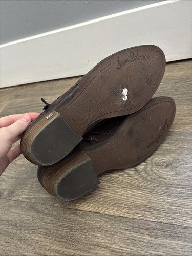 Sam Eldeman Brown Bootie Size 7.5 - Picture 6 of 6
