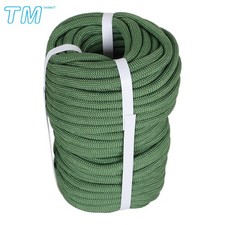 100FT 3/8 In Diameter Premium Polyester Braided Hiking Camping Rope 3520Lbs