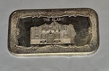 Vintage Remember The Alamo 1 oz 999 Silver Bar From Mother Mint 100.87 per troy oz