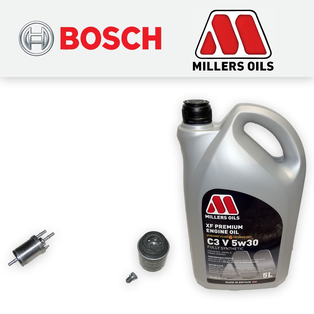 SERVICE KIT for AUDI A1 1.2 TFSI OIL FUEL FILTERS +APPROVED OIL (2010-2015)