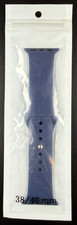 Dark Blue Silicone Strap Band for Apple Watch Series 1 2 3 4 5 38mm 40mm