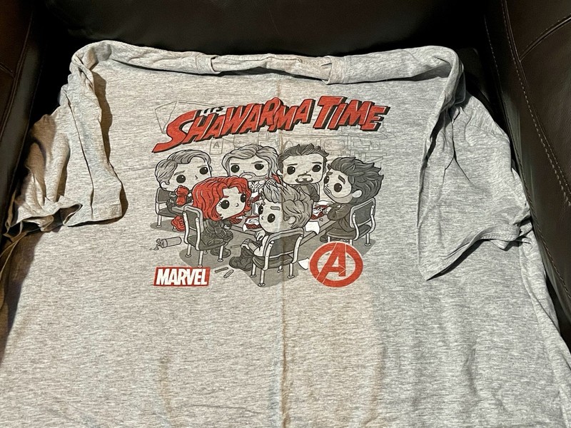 MARVEL AVENGERS “It’s Shawarma Time” Funko Collector Corps. T-Shirt Adult 3XL