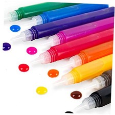 10-Pack of Suncatcher Paint Pens, 10ML Each, 10 Colors, for Kids, Supplies