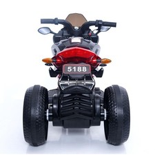 Battery Powered Motorbike for Kids USB MP3 Music Headlight PU Seat with Training