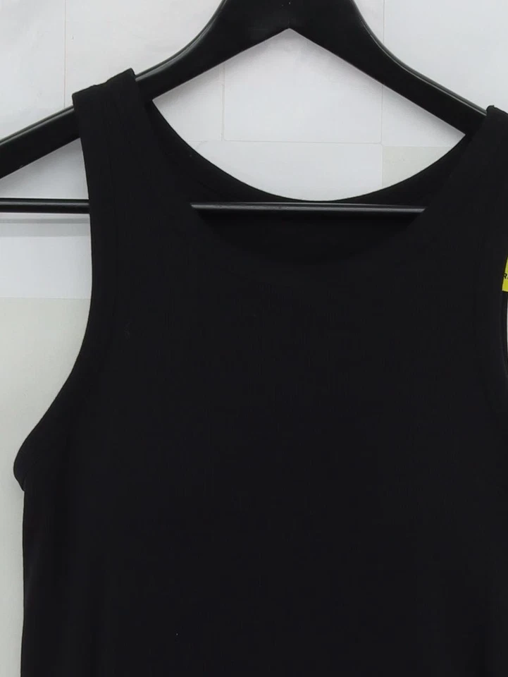 Uniqlo A-Line Midi Dress L in Black - Image 3 of 4