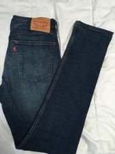 Levi s 510 Blue Denim Skinny Jeans Men s Unisex W32 L32 Great Condition
