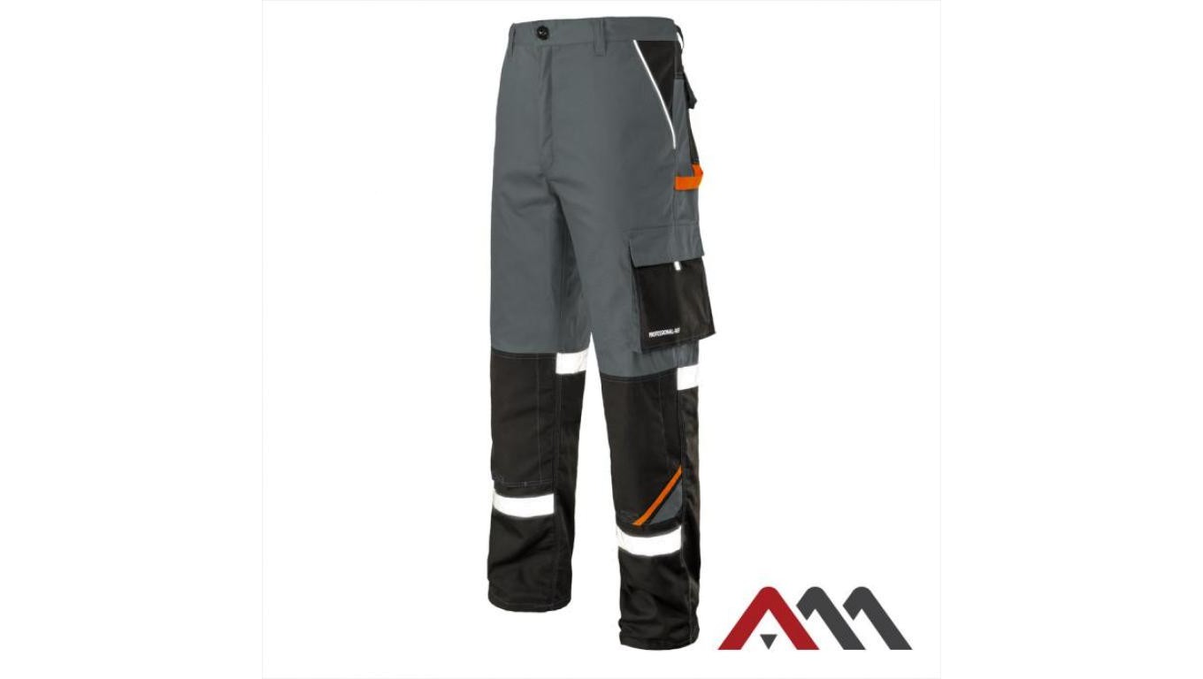 PROFESSIONAL-REF SPODNIE ROBOCZE DO PASA - GREY ROZ. 52