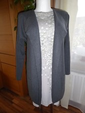 Iris von Arnim 100% Kaschmir Stickmantel Gr.S grau sehr guter Zustand warm!