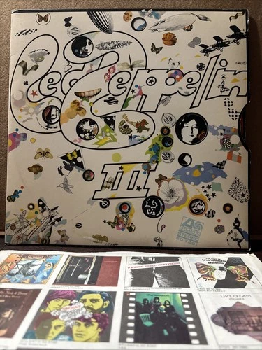 Led Zeppelin III 3 SD 7201 LP Vinyl 1970 Working Wheel Atlantic Records - Nice!!