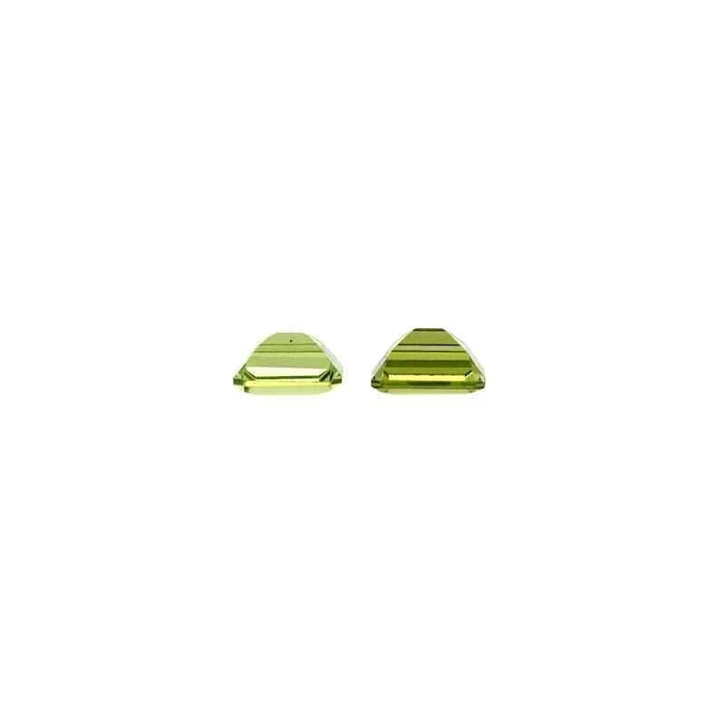 Natural Peridot Pair 8x6 mm Octagon Cut Loose Gemstones Jewelry Making p251 - Image 3 of 3