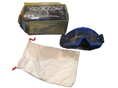 NOS Blur Optics B1 X Blue Goggles Kids Jr Racing Motocross MX 6024-000
