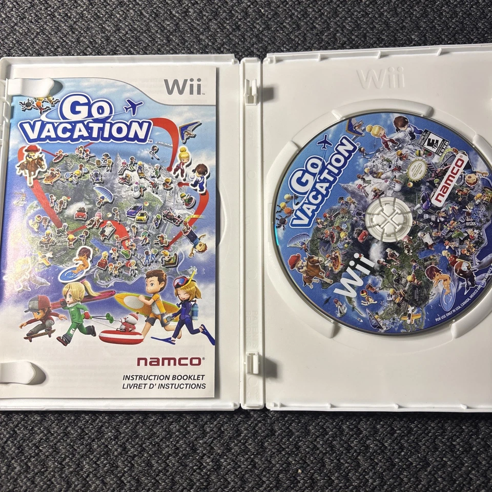 Go Vacation (Nintendo Wii, 2011) Complete CIB - Image 3 of 4