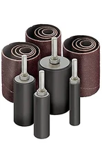 16pc Deep Long Sanding Round Drum Set for Wood Drill Press Sander Sleeves Kit