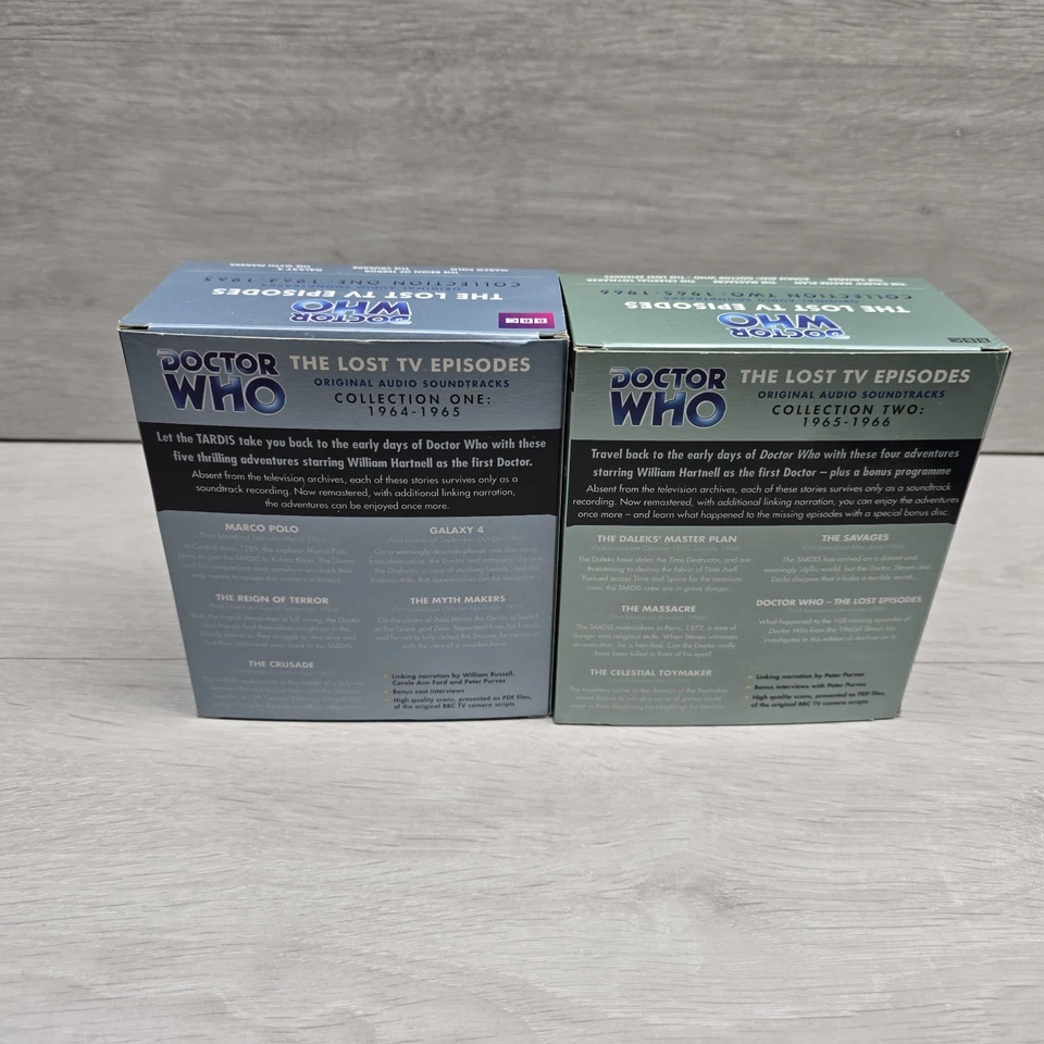 Doctor Who The Lost TV Episodes Complete Set 1st Print Box Sets Audiobook CDs EX - Image 2 of 4