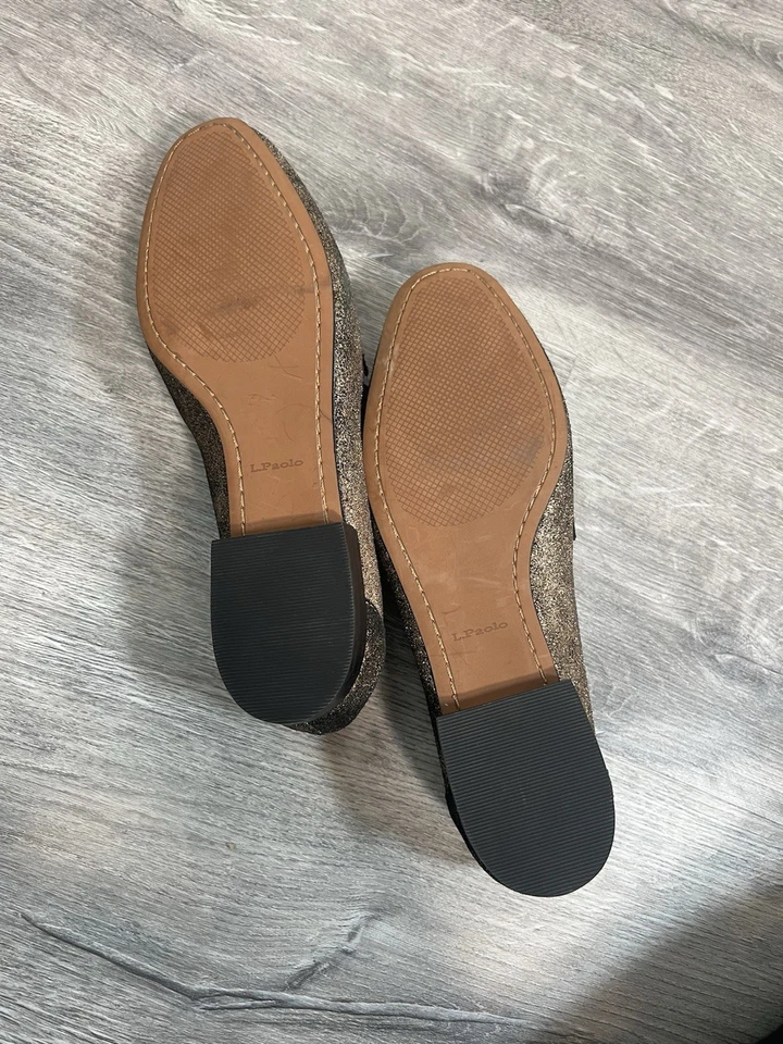 Linea Paolo Damas Talla 8 MAURA Essential Golden Bit Mocasines Hermoso Bronce Foto 3 de 4