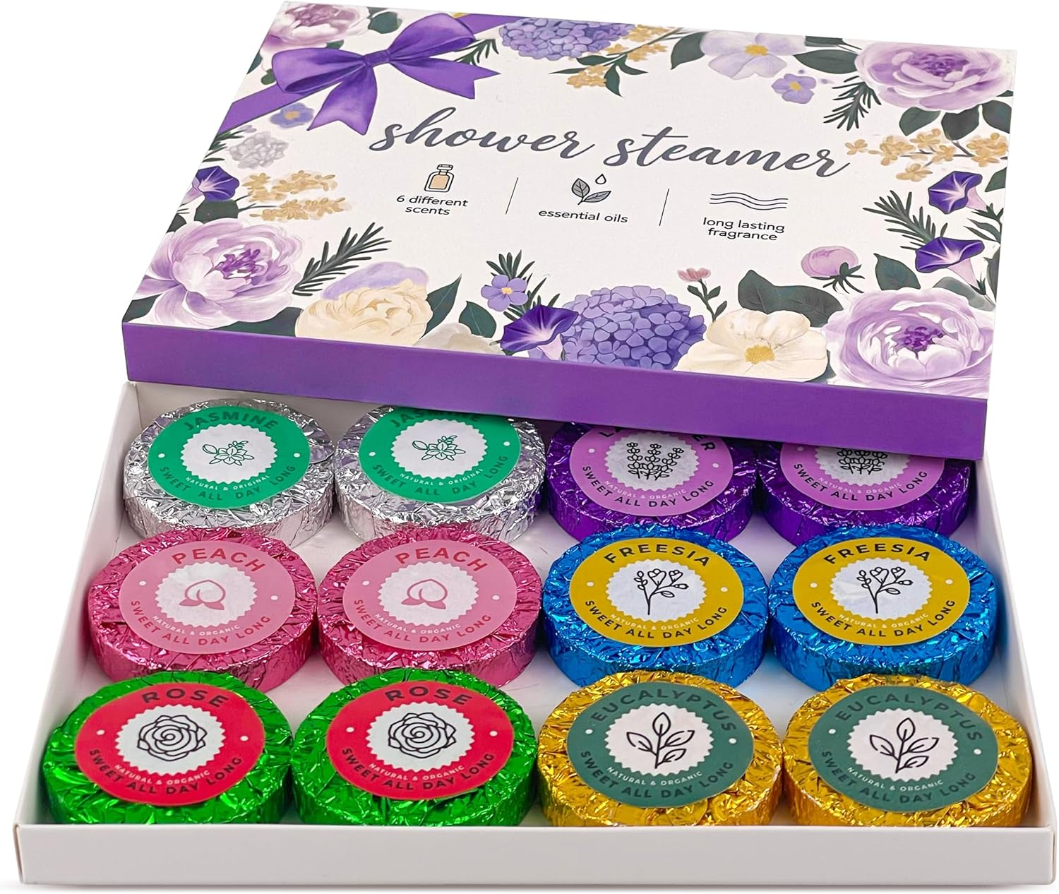 Shower Steamers Aromatherapy Self Care Gift Set 8PCS Unique Scented Shower Bombs