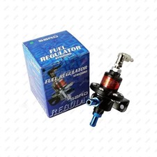 New Black Sard Adjustable Fuel Pressure Regulator W Meter Universal Gauge Engine
