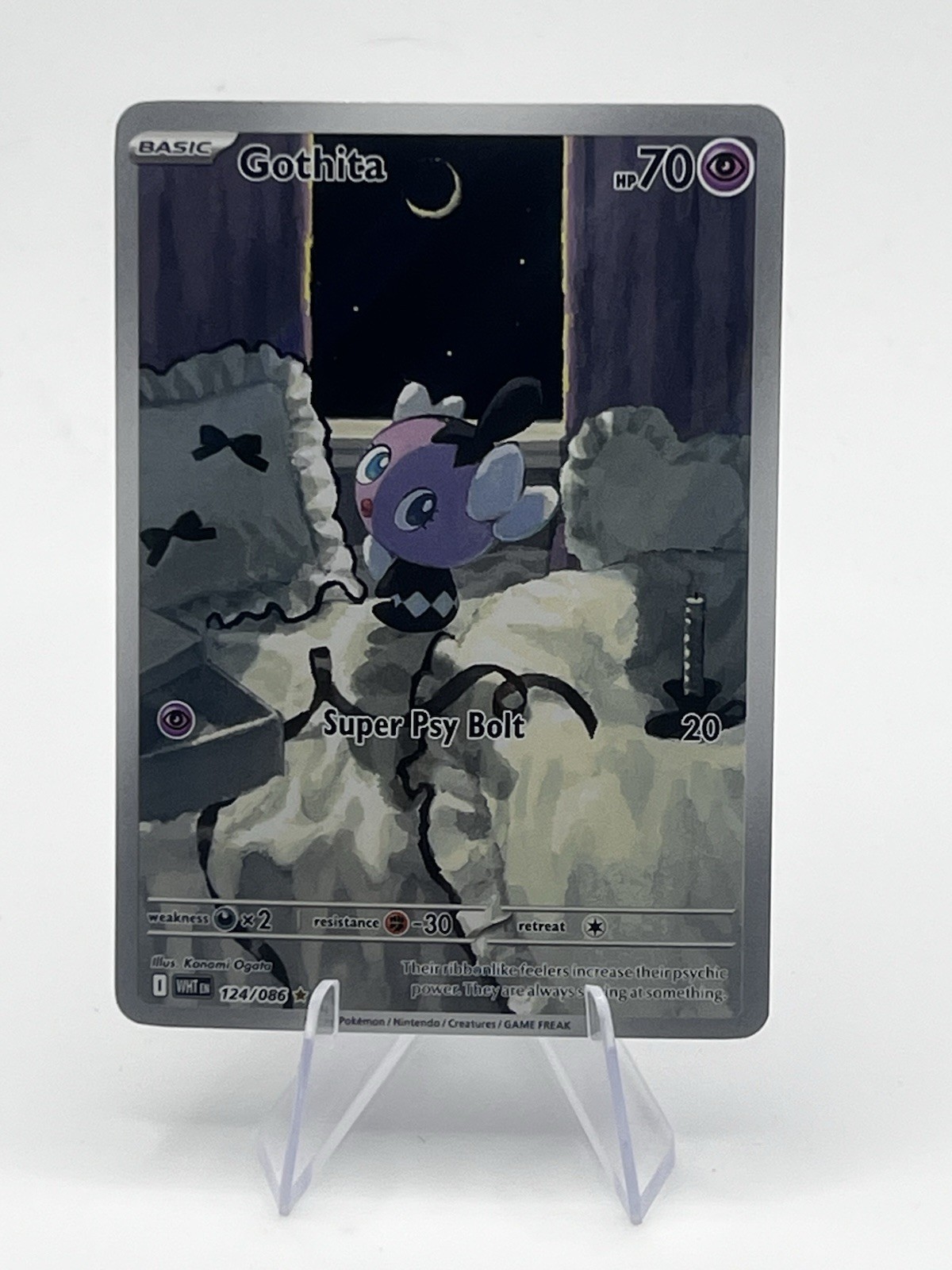 Gothita - 124/086 - Illustration Rare - White Flare - Pokemon Card - NM/M