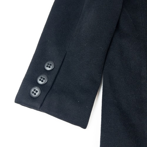 Fleurette Cashmere Coat Women's 2 Vintage Black 100% Cashmere Long Overcoat - Picture 11 of 15