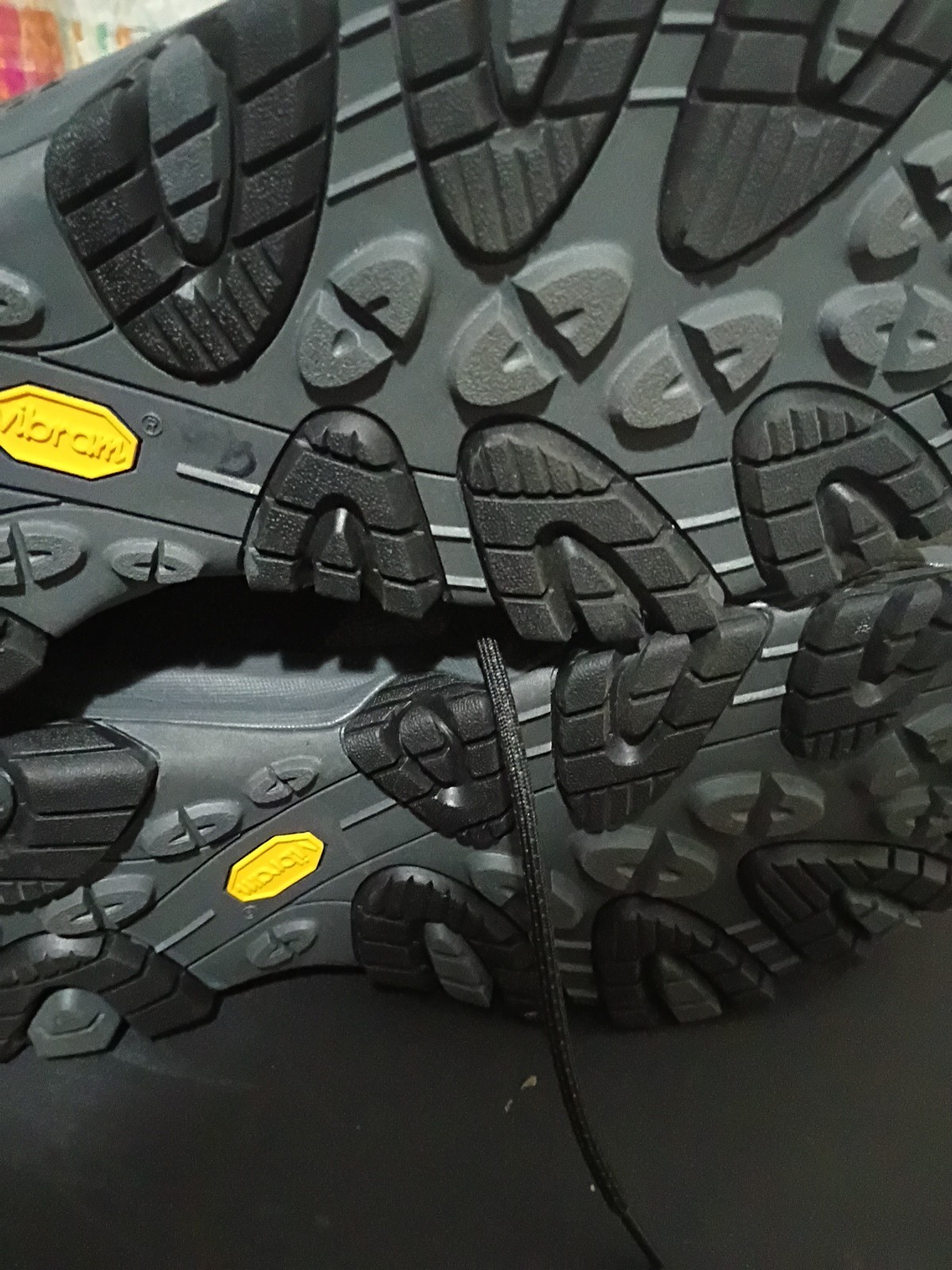 Merrell Moab Edge 3 Men's Charcoal Trail Running Shoes Sneakers Sz 16 Excellent image 10