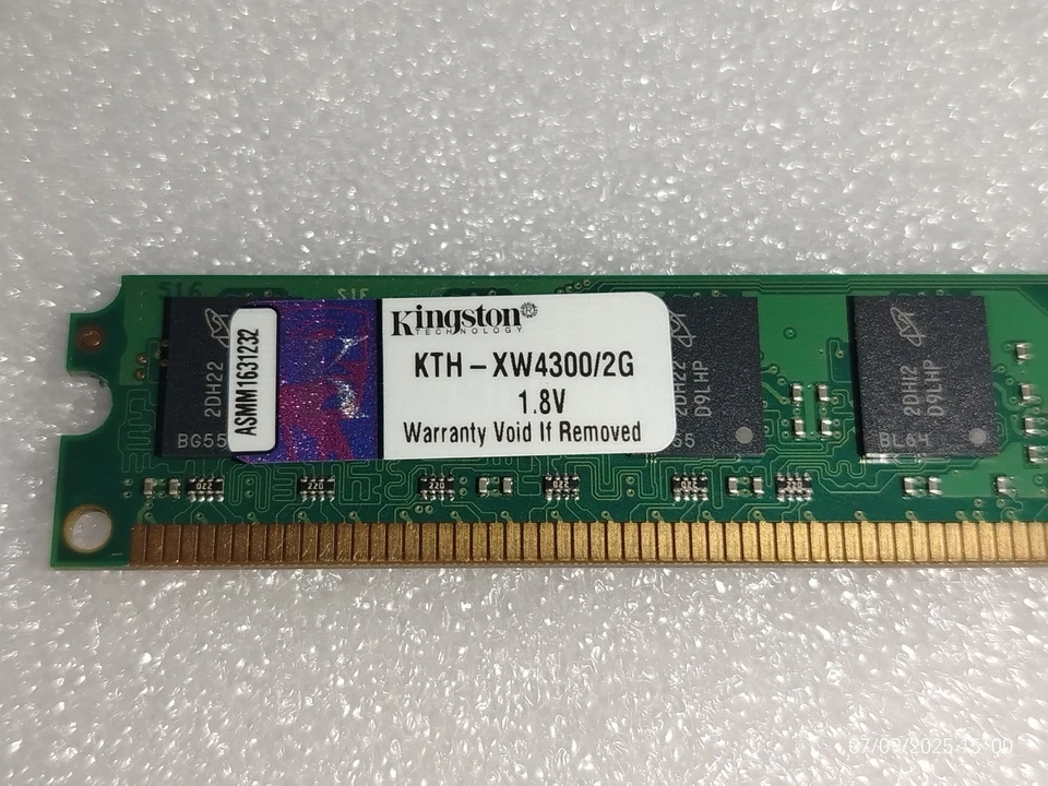 Kingston 2GB DDR2 Desktop Memory Low Profile 1.8v KTH-XW4300/2G - Image 2 of 3