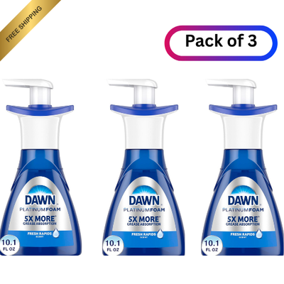 #ad Dawn Ultra Platinum Foam Dishwashing Foam Fresh Rapids Scent 10.1 fl oz $38.95