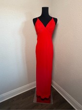 Wild Fable Red Lace Trim Maxi Slip Dress Size S