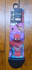 STANCE Spider-Man Crew Socks Youth Large NWT 3y-5.5y New Marvel