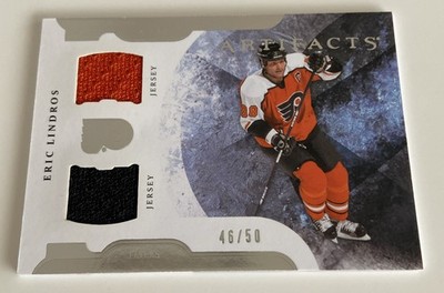 NHL Card-Eric Lindros-Double Jersey xx/50-Artifacts 2011-12-Flyers