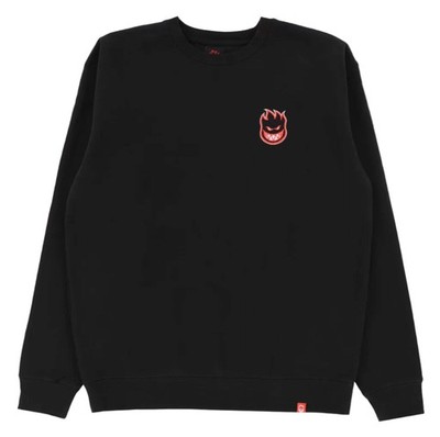 Spitfire Lil Bighead Fill Crewneck Sweatshirt Black Mens Sweater Skateboard