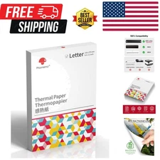 8.5"x11" Glossy Thermal Paper - 200 Sheets Compatible with Major Brands