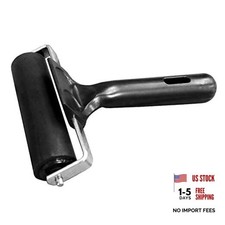 Rubber Roller for Flooring Installation 4 inch Rubber Brayer Glue 4in Black