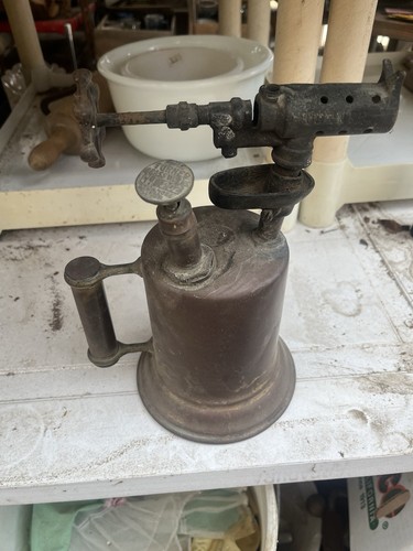 Vintage Turner 202 Brass Works Lötlampe Bergahorn Illinois Pump Action - Bild 1 von 3