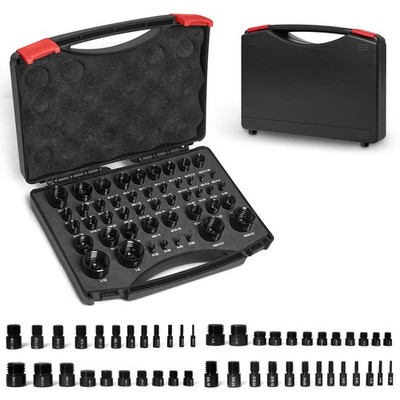 47pcs Thread Checker, Nut and Bolt 25 Inch & 22 Metric Box Thread Gauge, Stan...