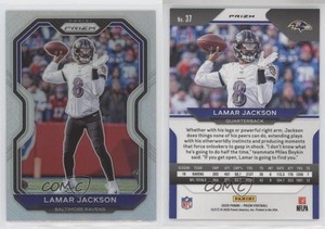 2020 Panini Prizm Silver Prizm Lamar Jackson #37