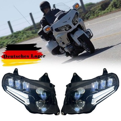 E-Zulassung LED Scheinwerfer Fern-Abblendlicht Für Honda GoldWing GL1800 2001-17