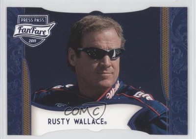 2011 Press Pass Fanfare Legends Blue Die-Cut Rusty Wallace #93 HOF 0s5