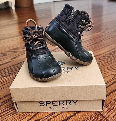 Rain Boot Sperry Saltwater Duck Boots Toddler NEW Girls Sperry