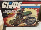 NOS 1982 Hasbro GI Joe Rapid Fire Motorcycle Complete