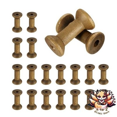 NEU uxcell 20 Stück Handwerk Holzspulen 1,6 Zoll/40 mm leer unbehandeltes Holz