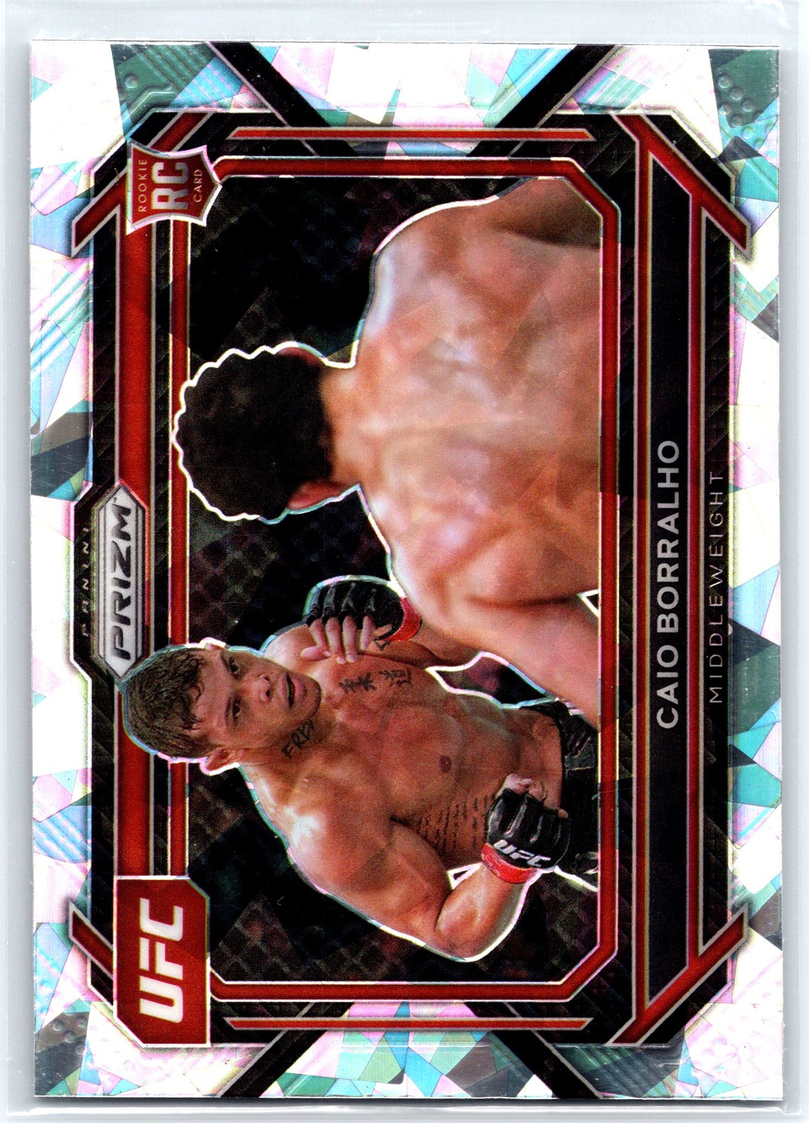 2023 Panini Prizm UFC #68 Caio Borralho Ice Prizms